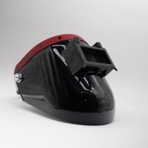 Tiger Scoop - Black On Red Leather