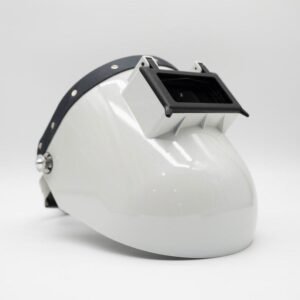 Tiger Scoop - White On Black Leather